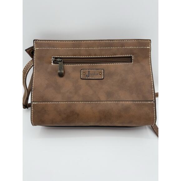 Justin Western Jacquard Crossbody Purse Aztec Southwest Festival Boho Brown - Picture 4 of 7